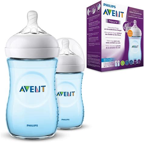 Buy Philips Avent 260ml Natural Feeding Bottle (Clear, Pack of 2.